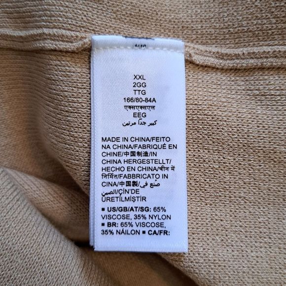 The Drop Laila Power Shoulder Twist Back Sweater Knit Dress XL Churds/Whey NWT - Picture 5 of 13